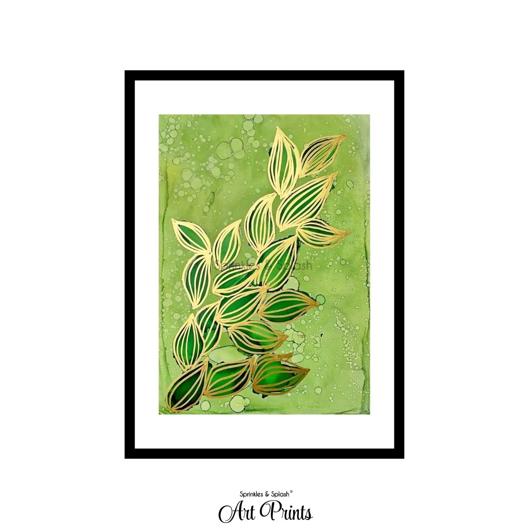 Golden Leaves : Art Prints