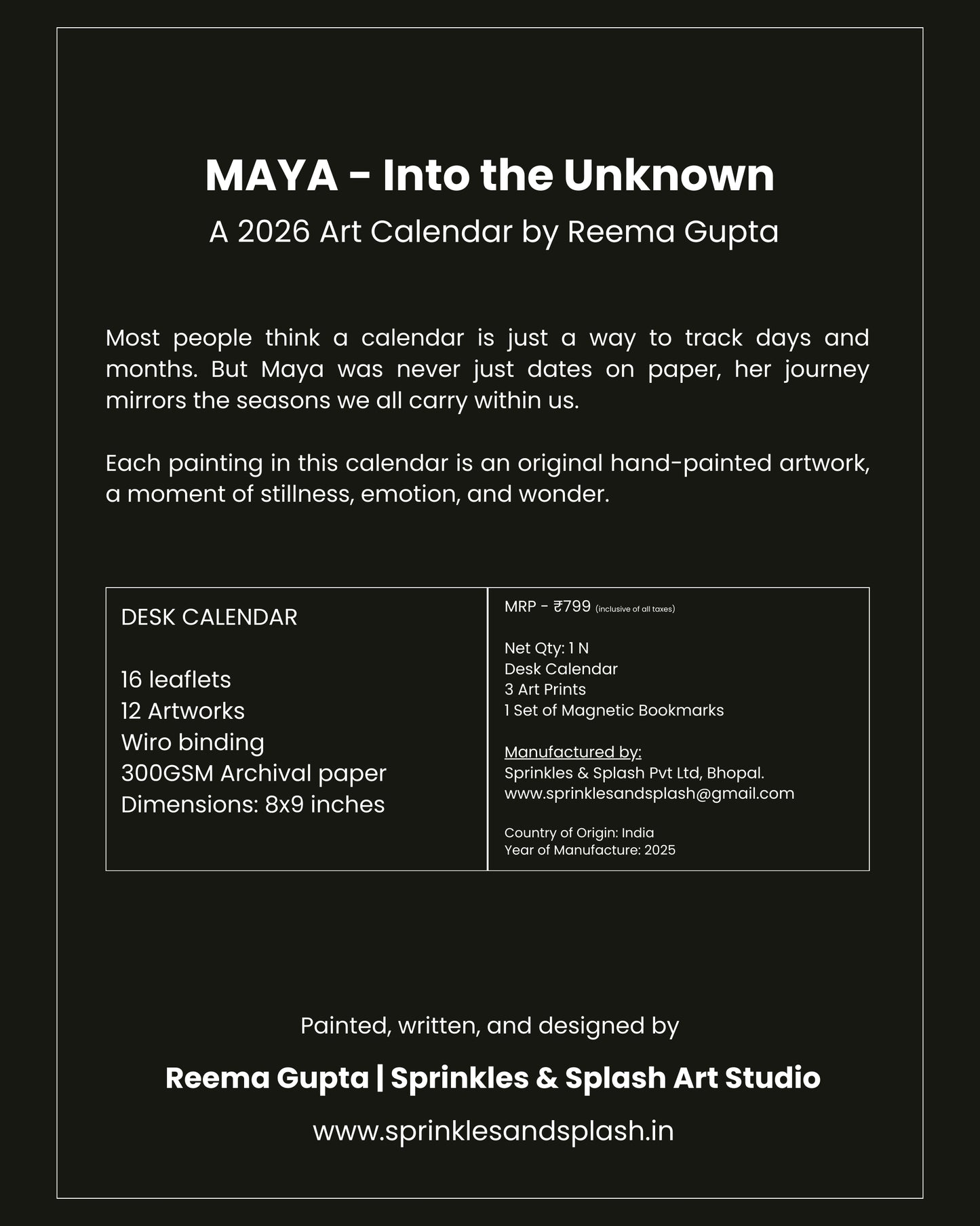 3. Bundle : Maya 2026 Calendar + Maya Planner