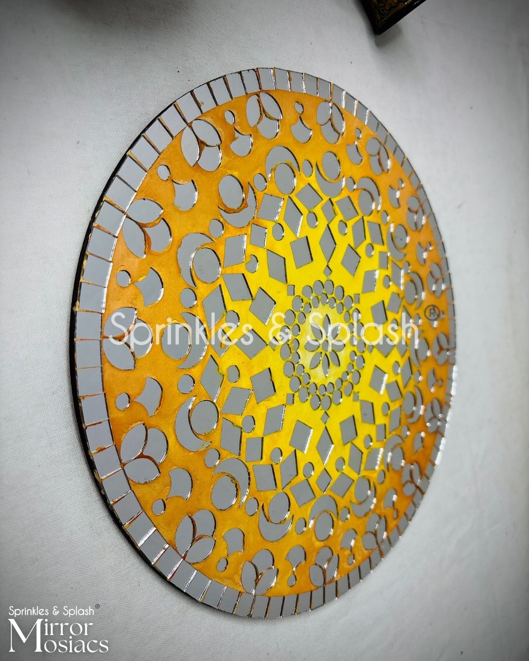 Geometric Harmony - Mirror Mosaic Art