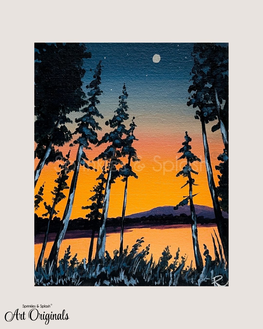 "SHADES OF SUNDOWN" | Acrylics on Canvas