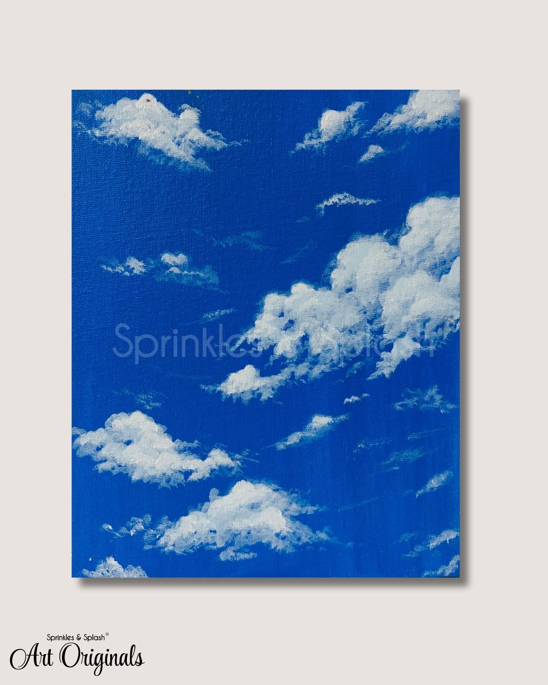 "CLOUD KISSED BLUES" | Acrylics on Canvas
