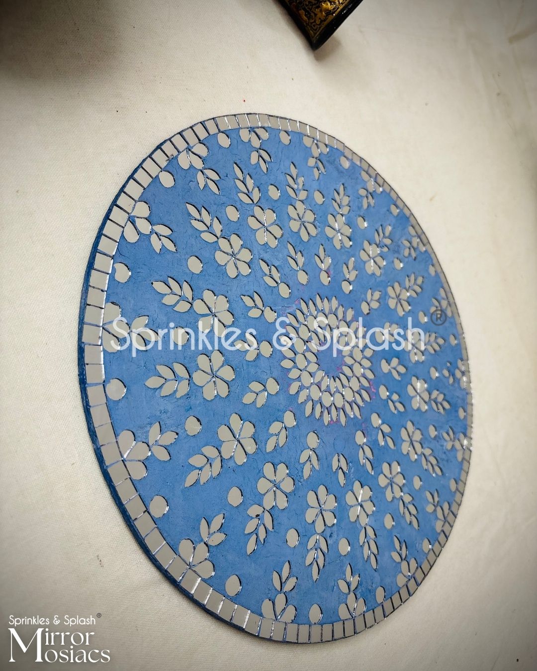 Floral Intricacy - Mirror Mosaic Art