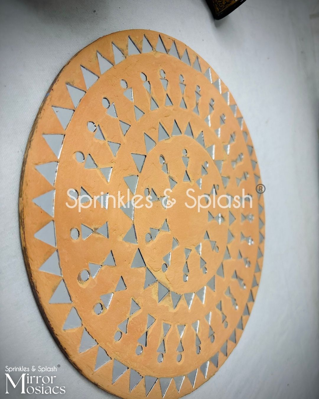 Warli 1 - Mirror Mosaic Art