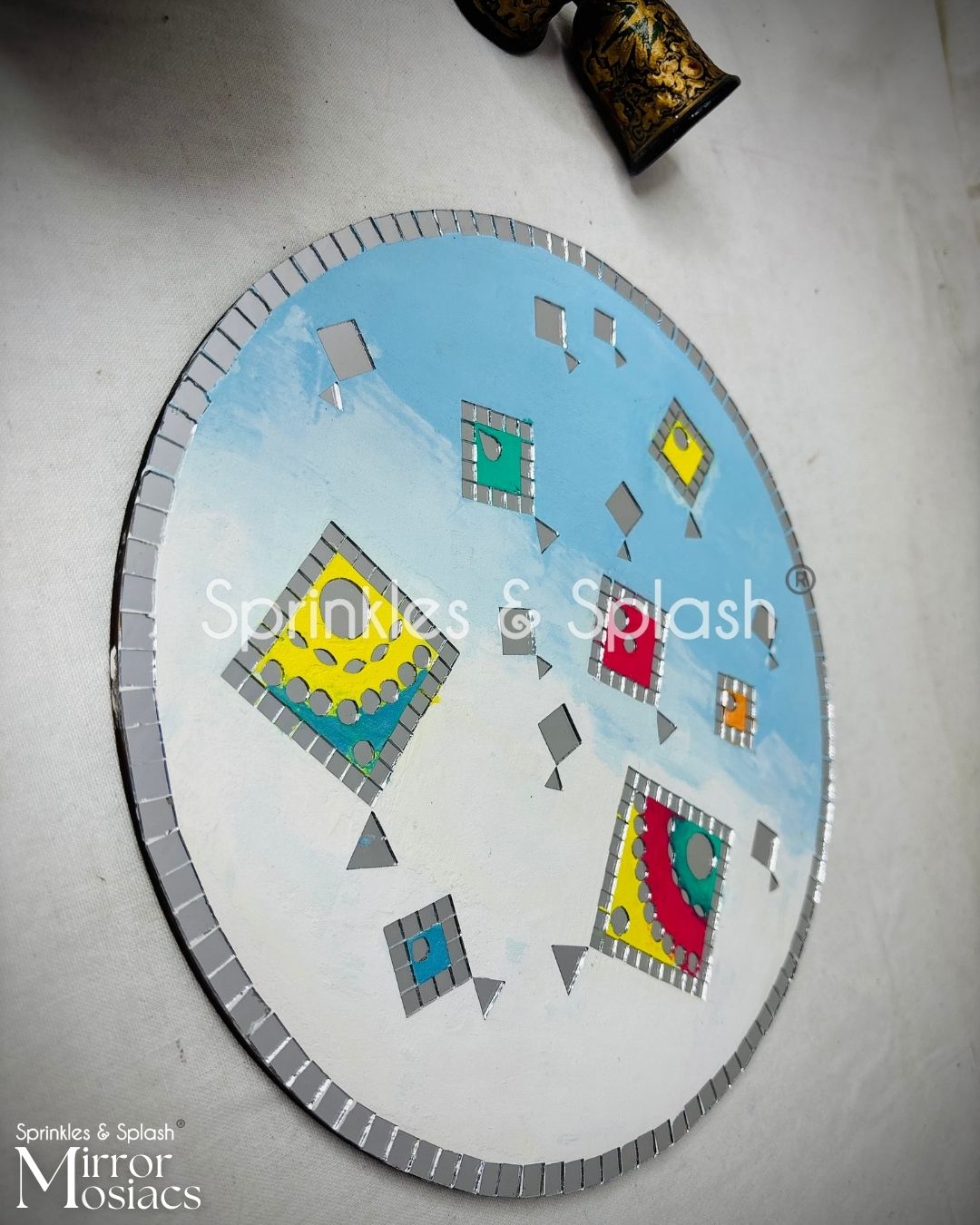 Kites in a sky - Mirror Mosaic Art