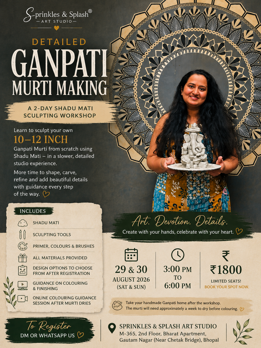 1. DETAILED GANPATI MURTI MAKING