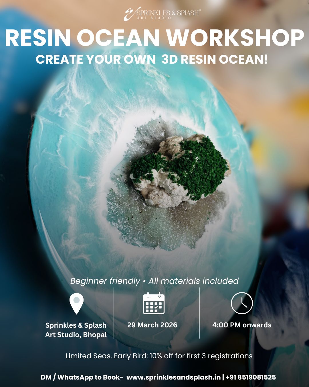 Resin Ocean Workshop : 29 March 2026 | Bhopal