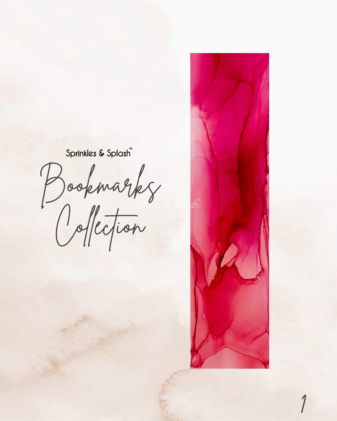 Fluid Ink Art Bookmarks - Buy Single units