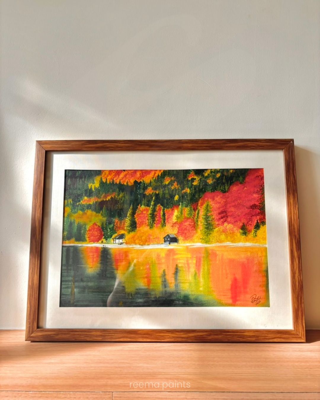 "AUTUMN'S MIRROR" | Watercolour on Cotton Paper