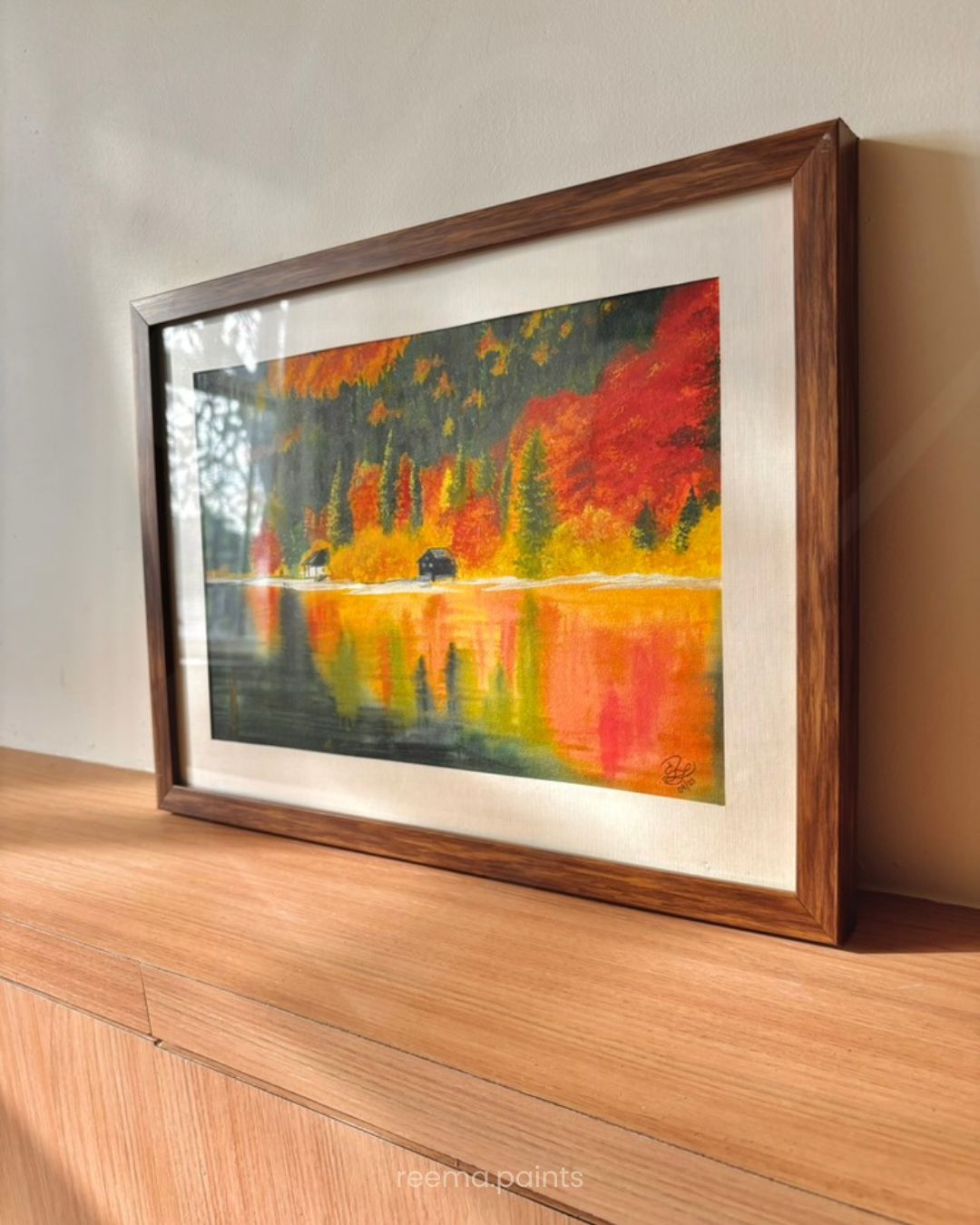 "AUTUMN'S MIRROR" | Watercolour on Cotton Paper