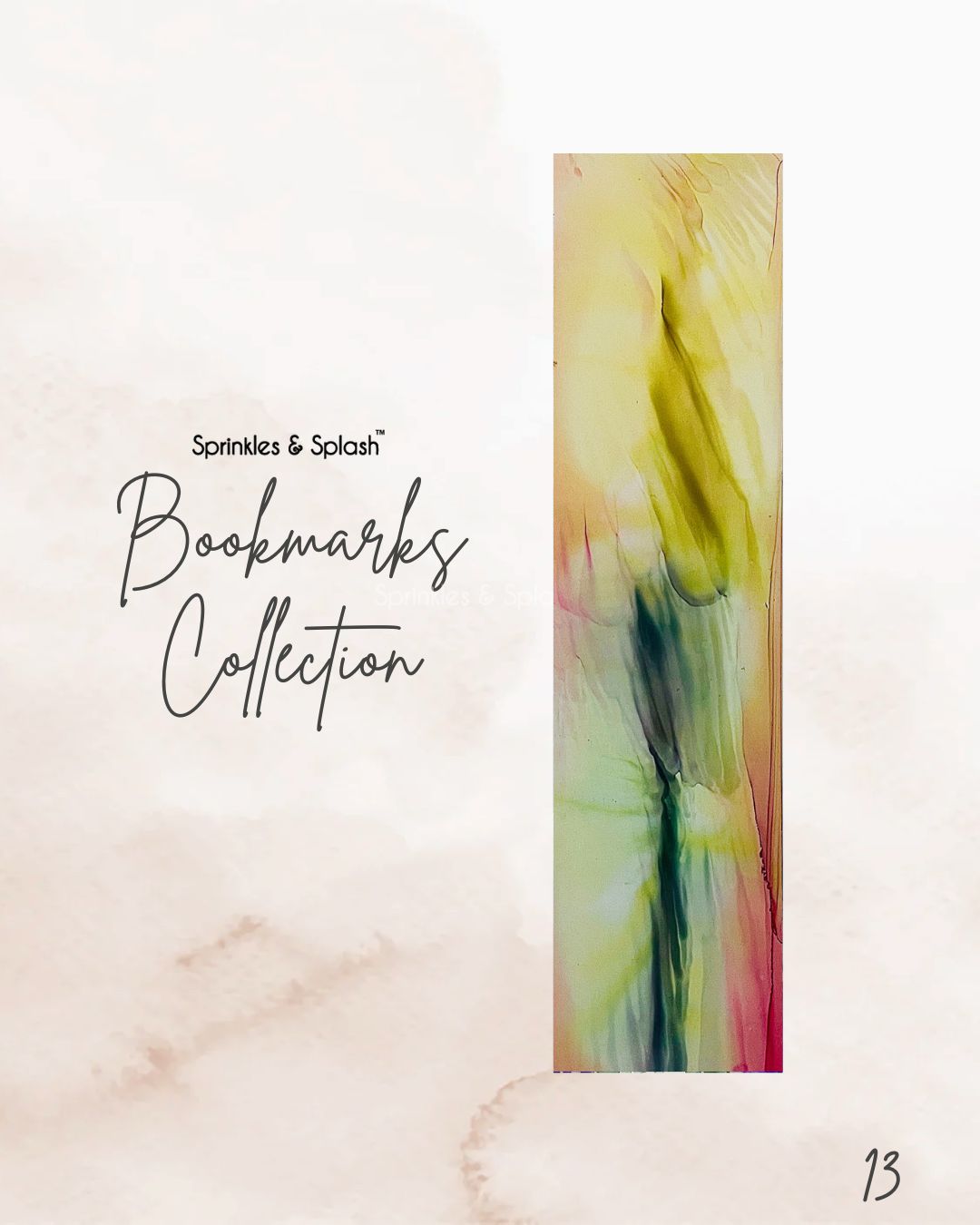 Fluid Ink Art Bookmarks - Buy Single units
