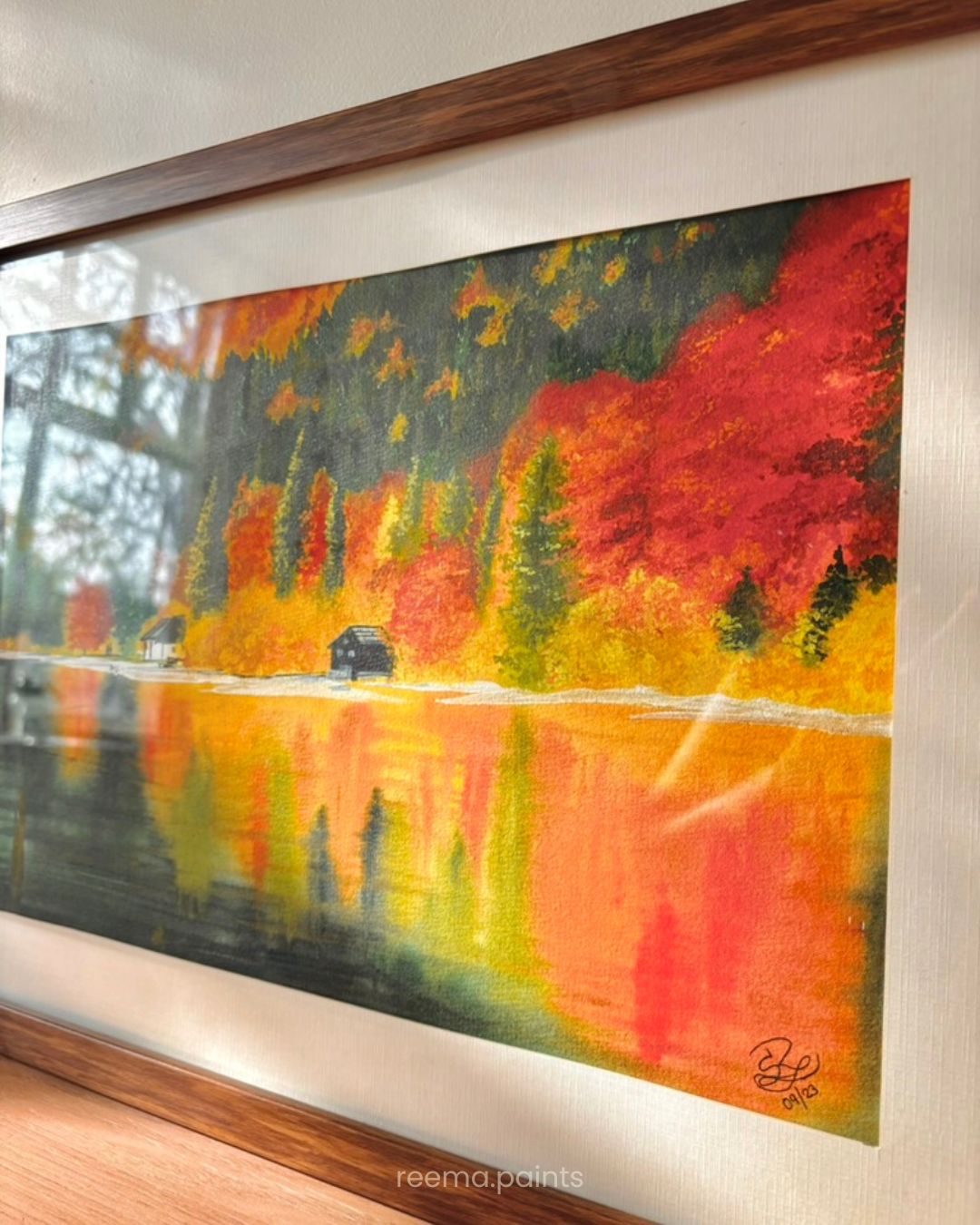 "AUTUMN'S MIRROR" | Watercolour on Cotton Paper