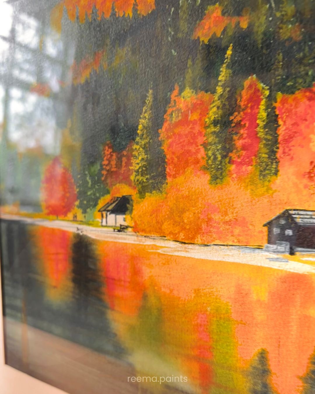 "AUTUMN'S MIRROR" | Watercolour on Cotton Paper