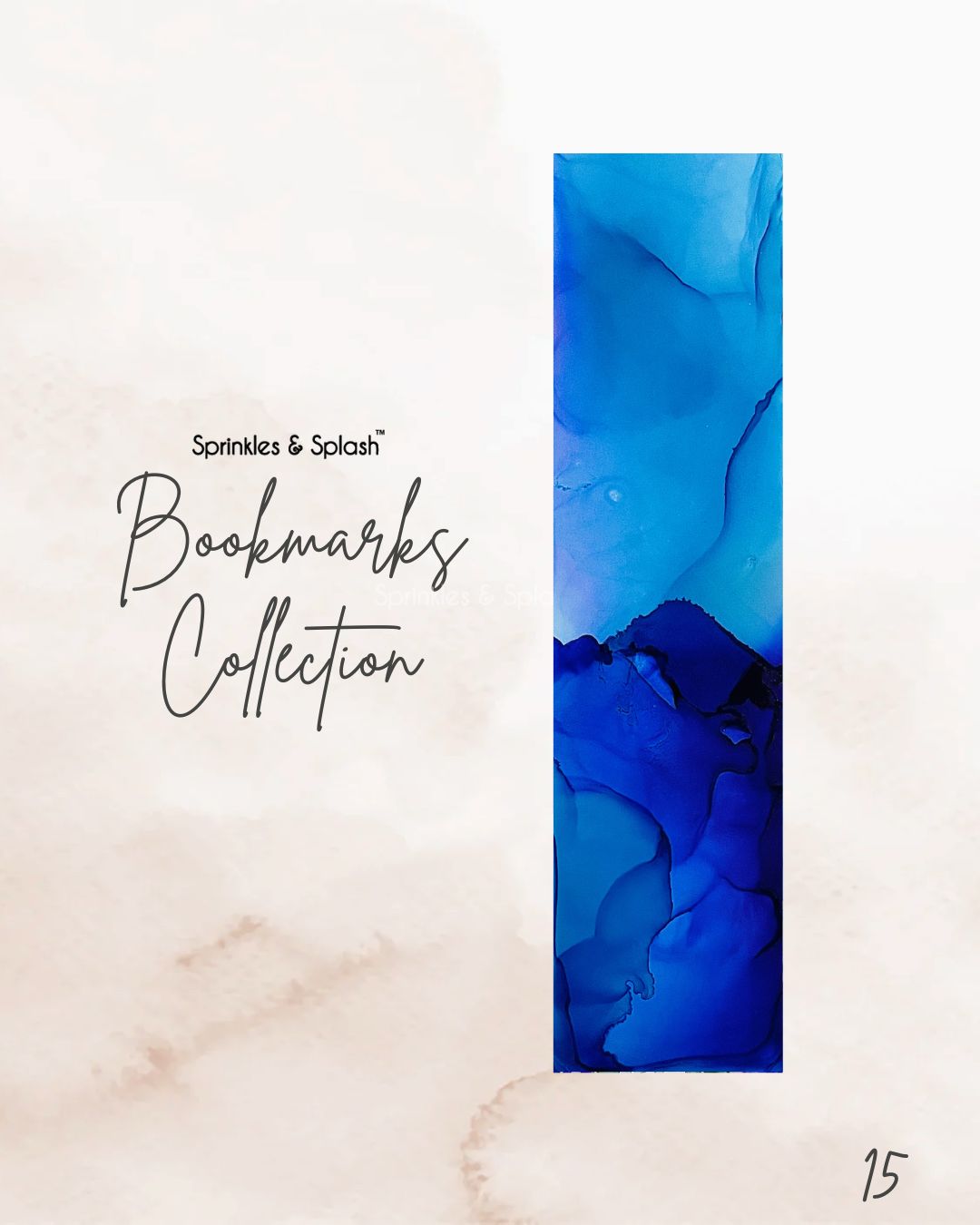 Fluid Ink Art Bookmarks - Buy Single units