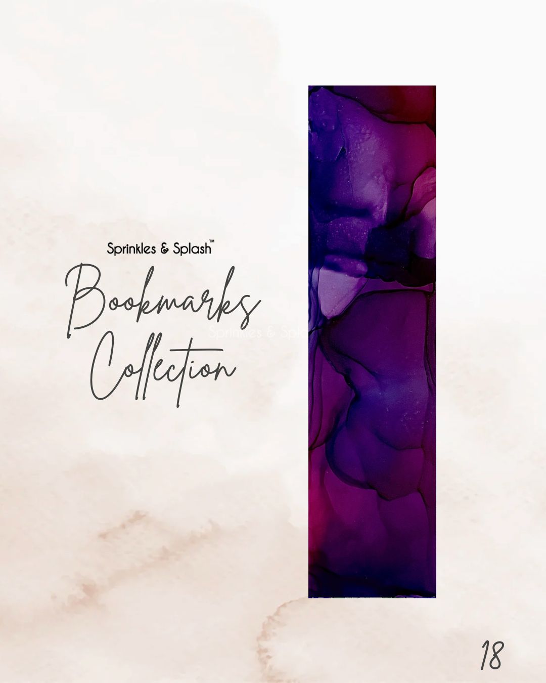 Fluid Ink Art Bookmarks - Buy Single units