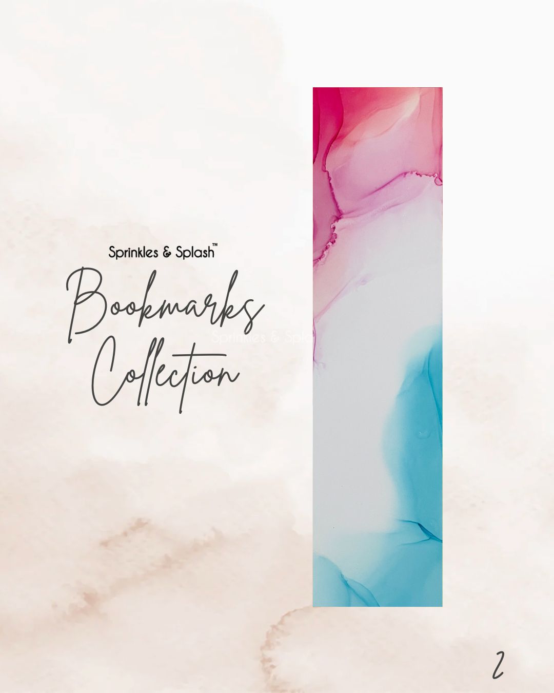 Fluid Ink Art Bookmarks - Buy Single units