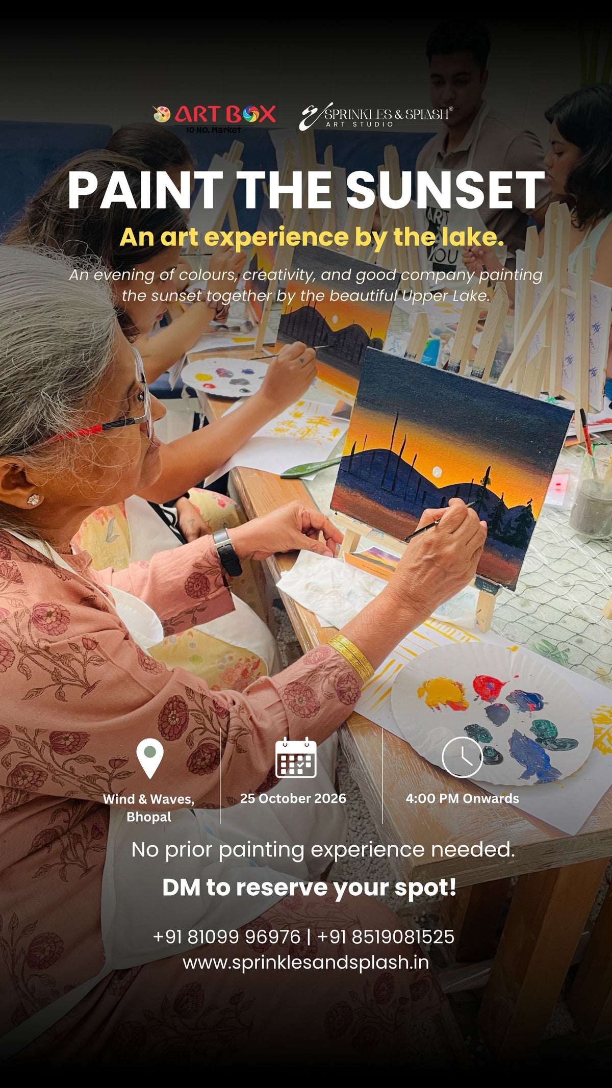 1. Paint the Sunset : An art experience by the Lake ( 25 October, Bhopal)