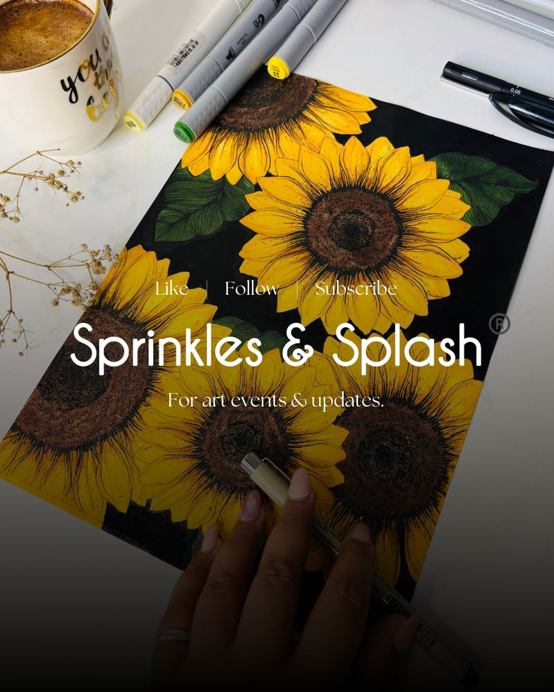 Sunflowers Tote Bag painting Workshop: 2 February 2025 | BHOPAL