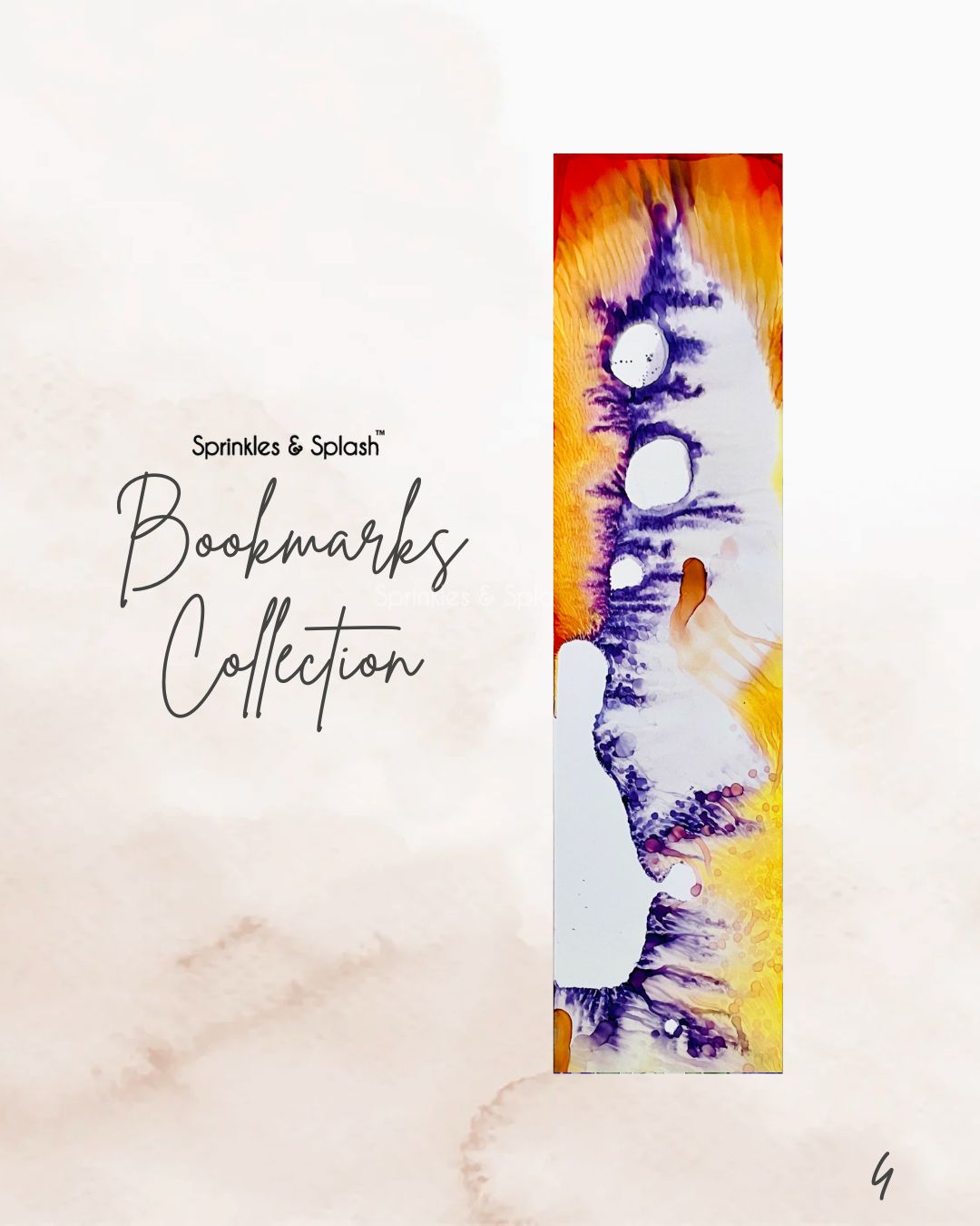 Fluid Ink Art Bookmarks - Buy Single units