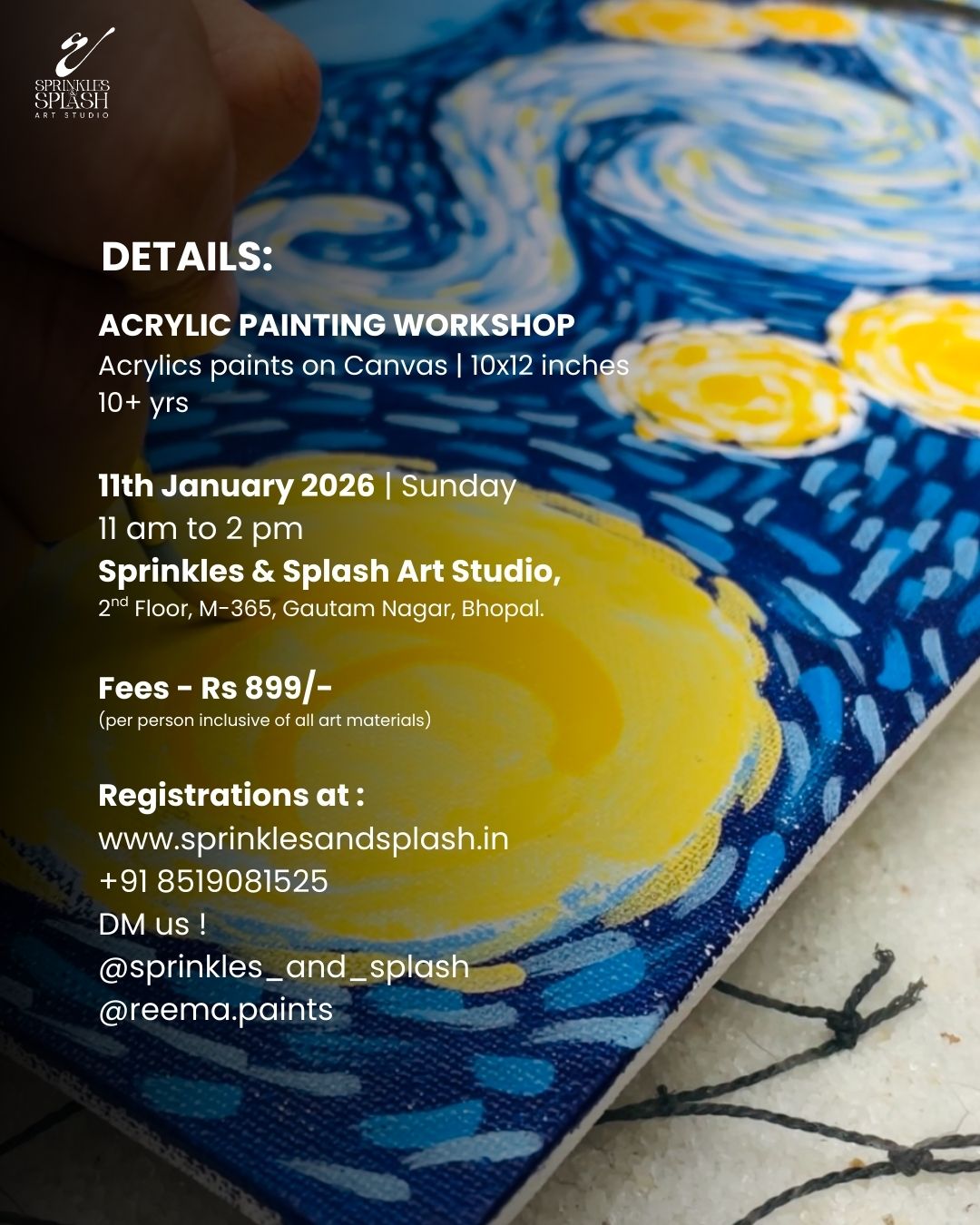 Starry Night Painting Workshop | Bhopal