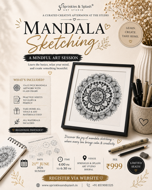 5 Mandala sketching : 21 June 2026 | Bhopal