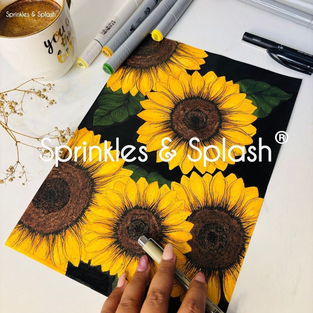 Mindful Sketching Workshop Sunflower Edition : 11 January 2025 | Pune
