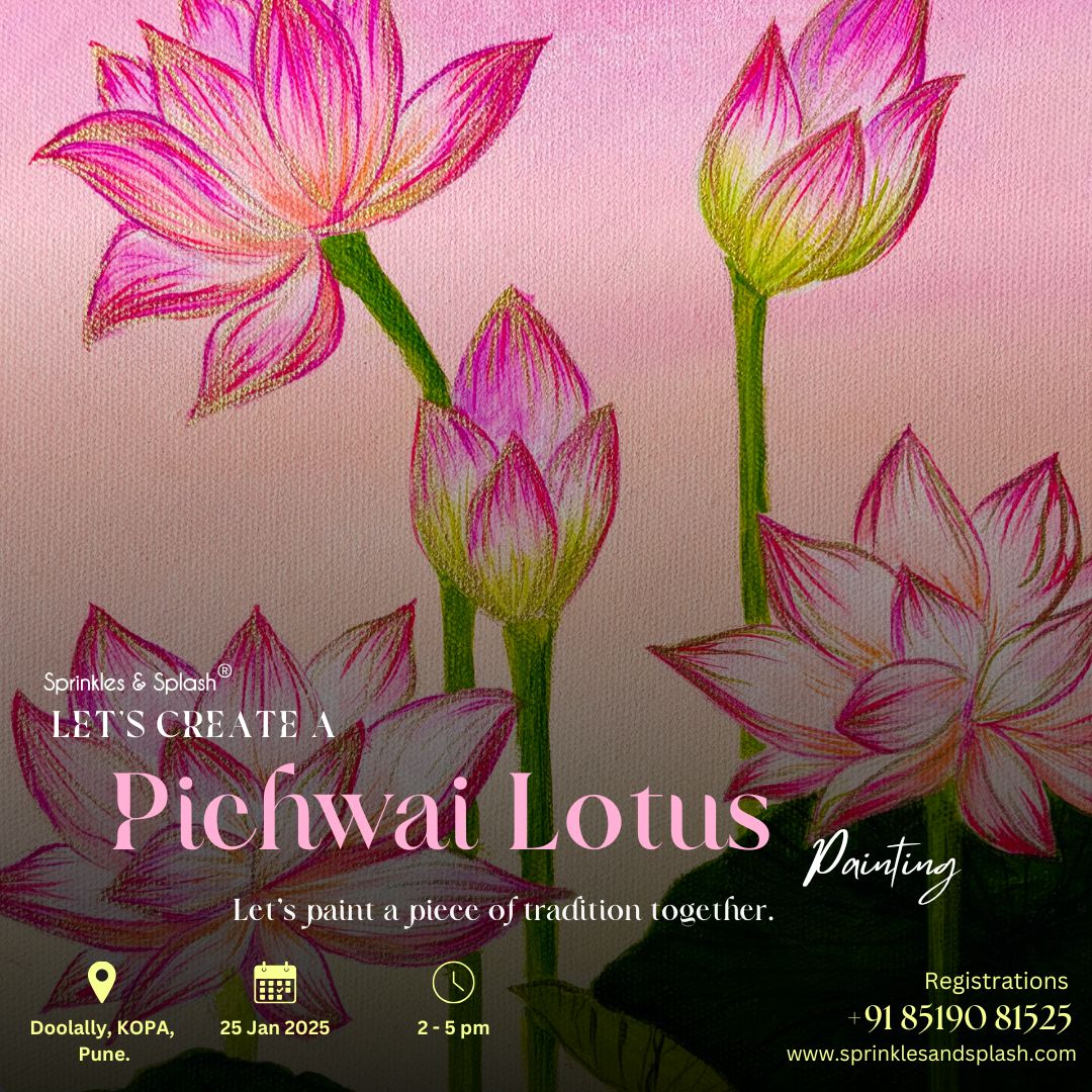 Pichwai Lotus Painting Workshop : 25 January 2025 | Pune