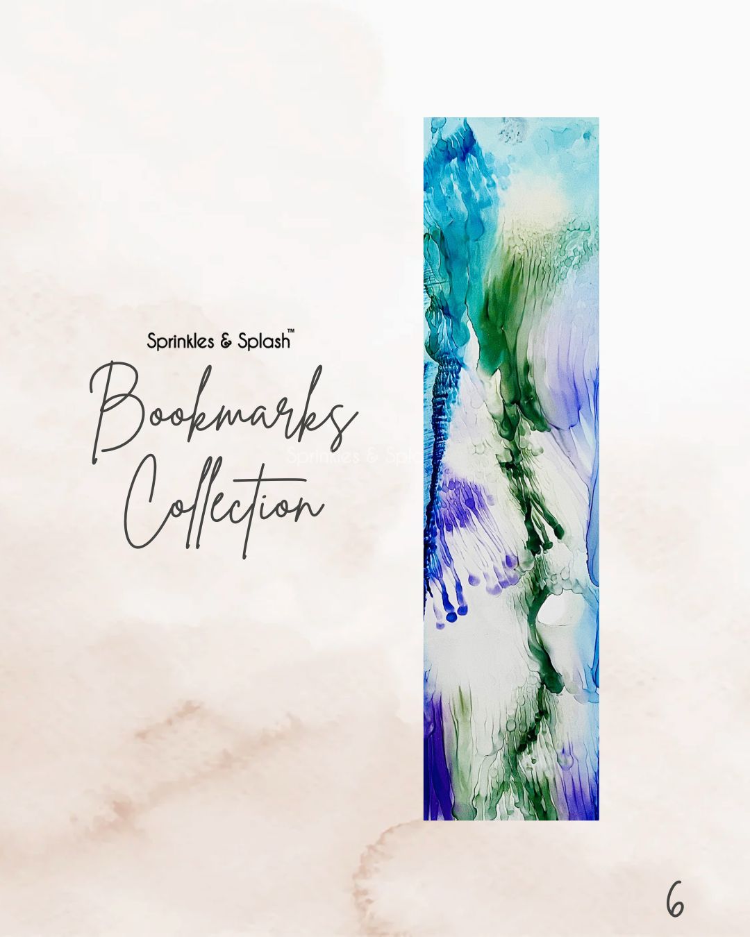 Fluid Ink Art Bookmarks - Buy Single units