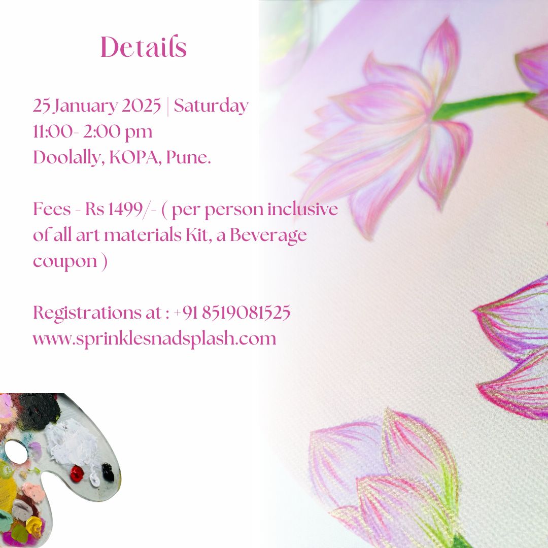 Pichwai Lotus Painting Workshop : 25 January 2025 | Pune