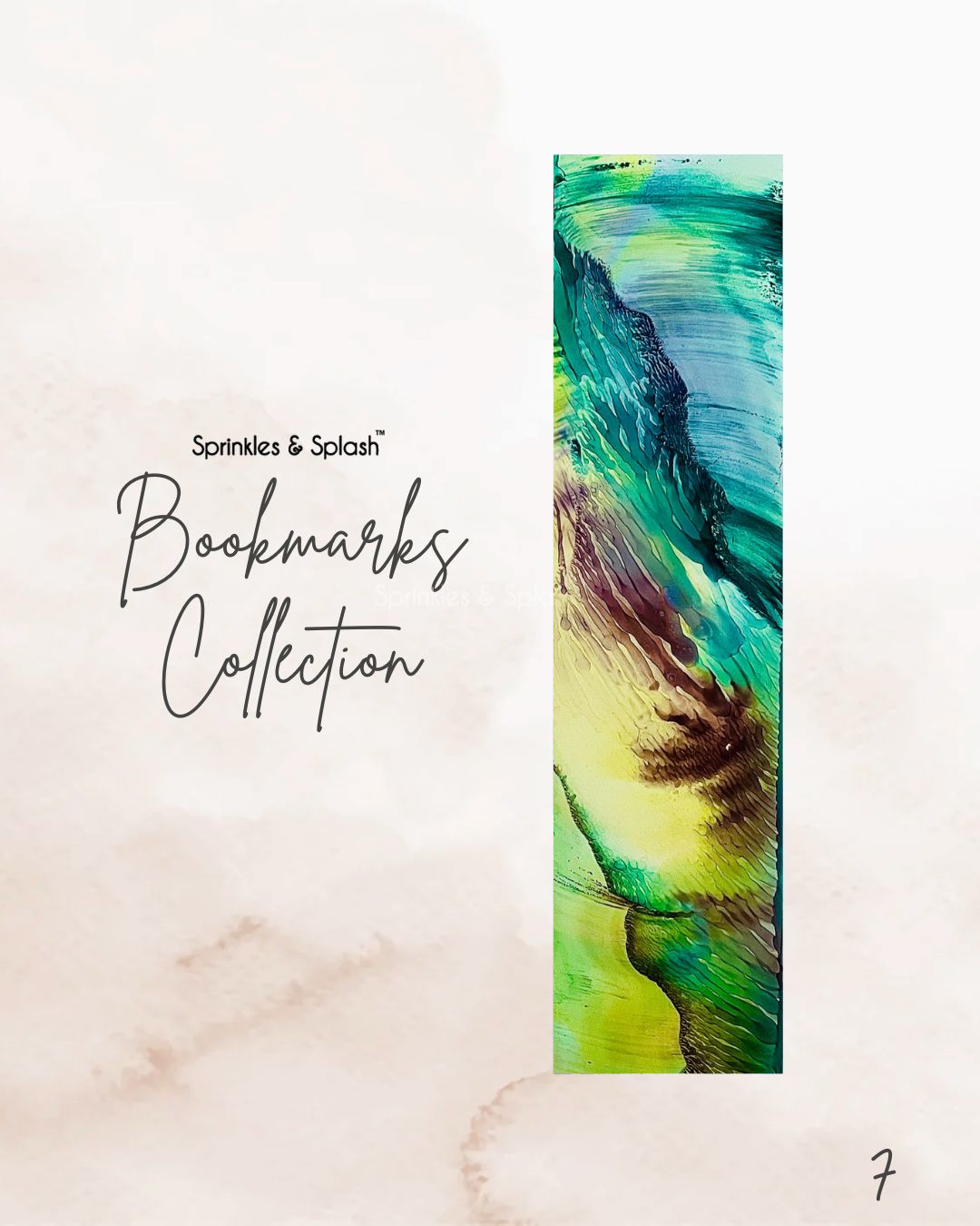 Fluid Ink Art Bookmarks - Buy Single units
