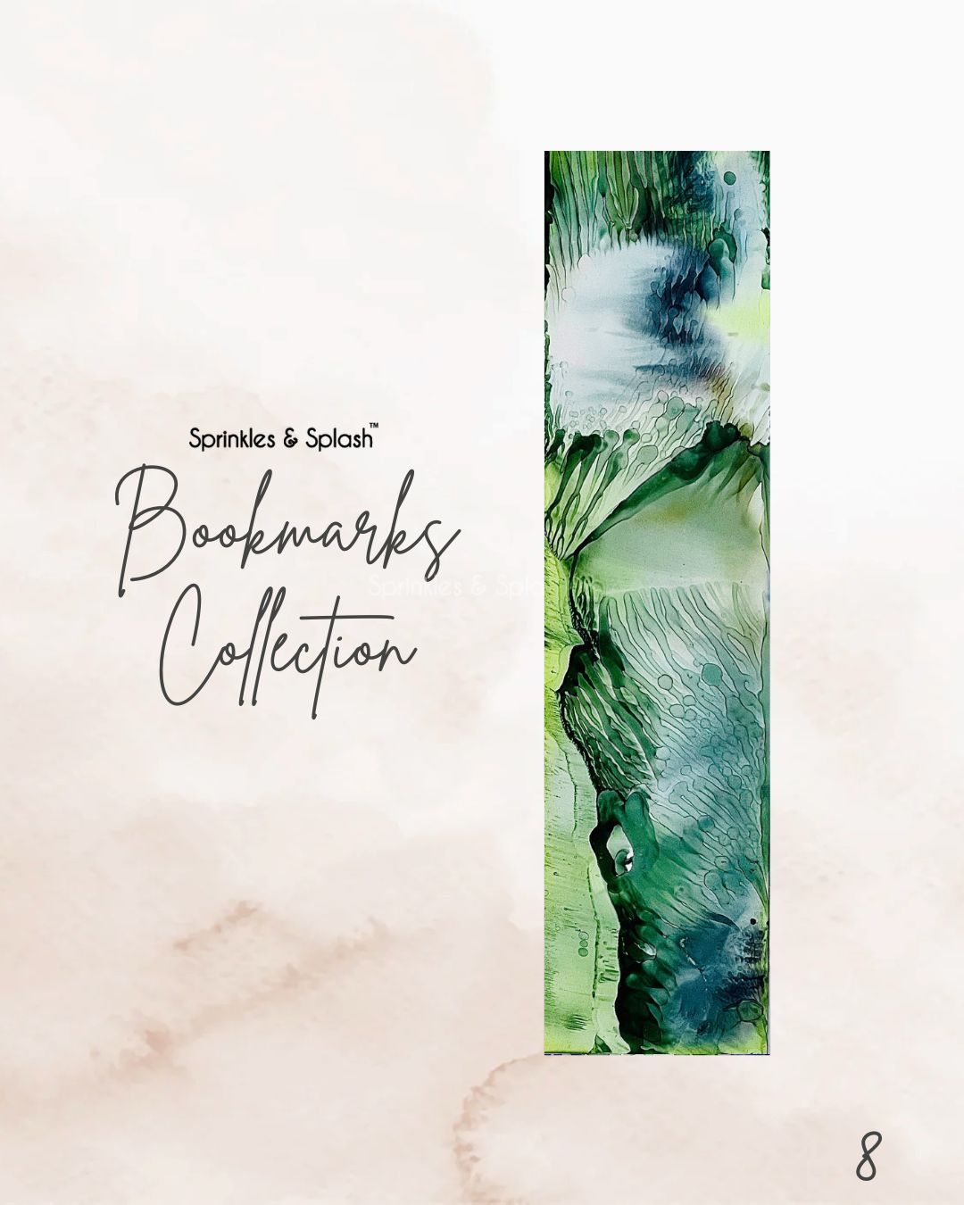 Fluid Ink Art Bookmarks - Buy Single units
