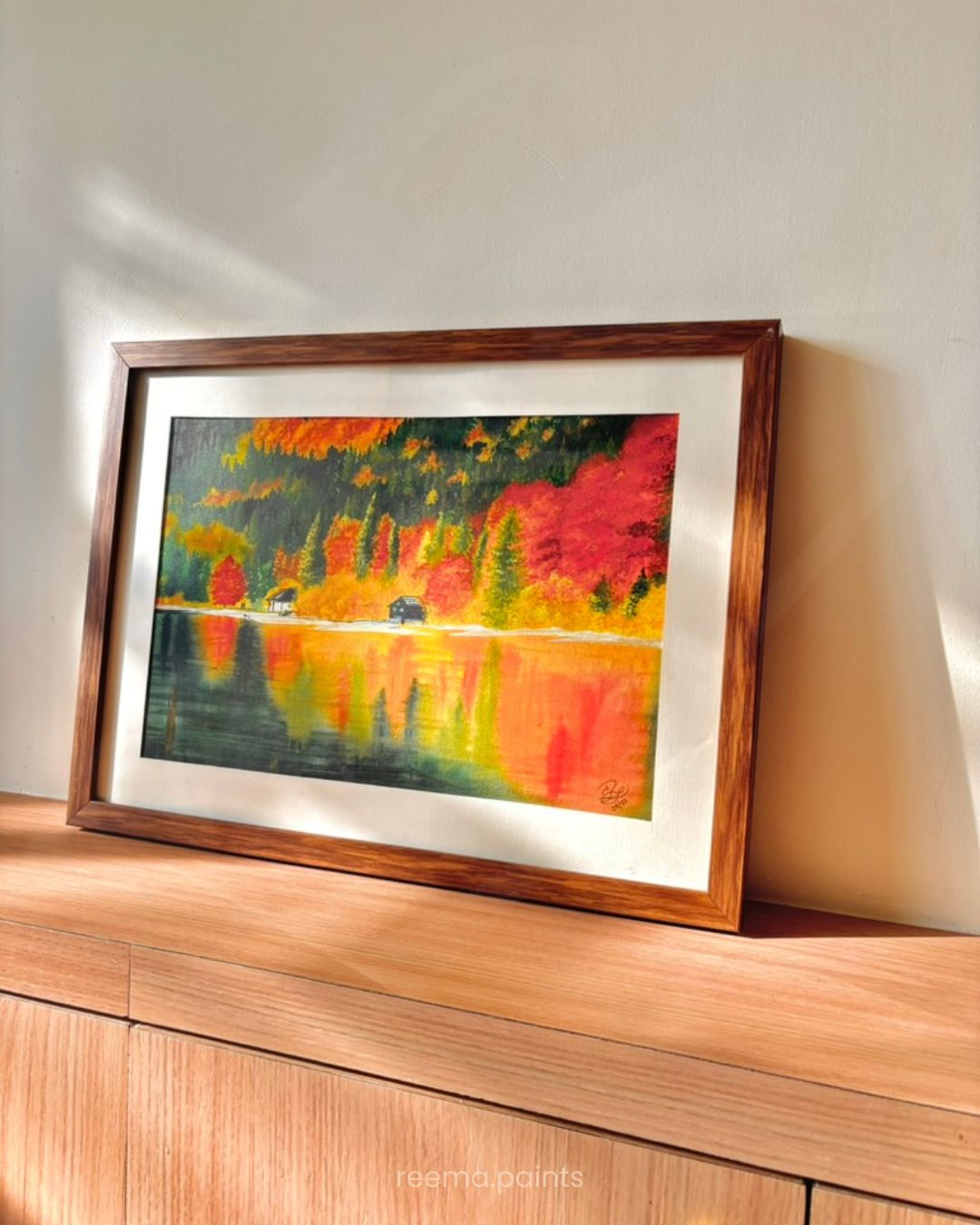 "AUTUMN'S MIRROR" | Watercolour on Cotton Paper