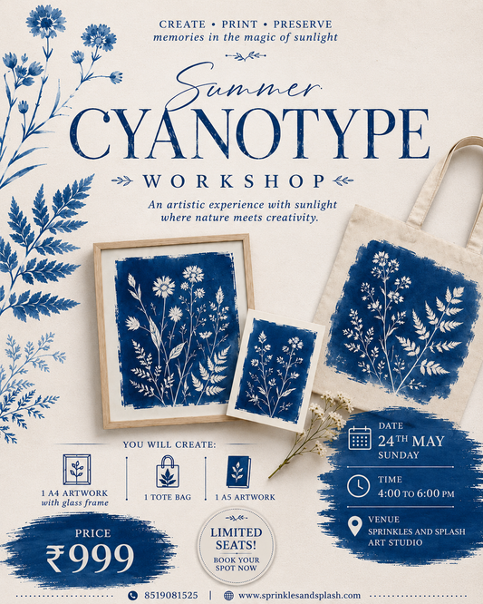1 Summer Cyanotype Workshop : 24 May 2026 | Bhopal