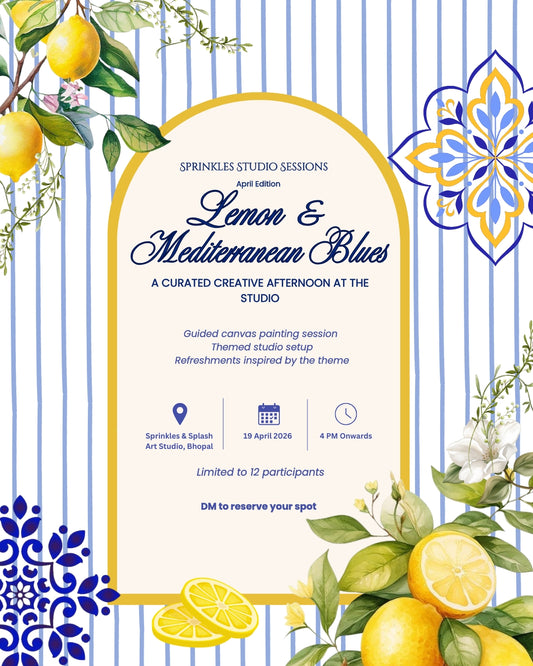 Sprinkles Studio Sessions : April Edition Lemon and Mediterranean Blues