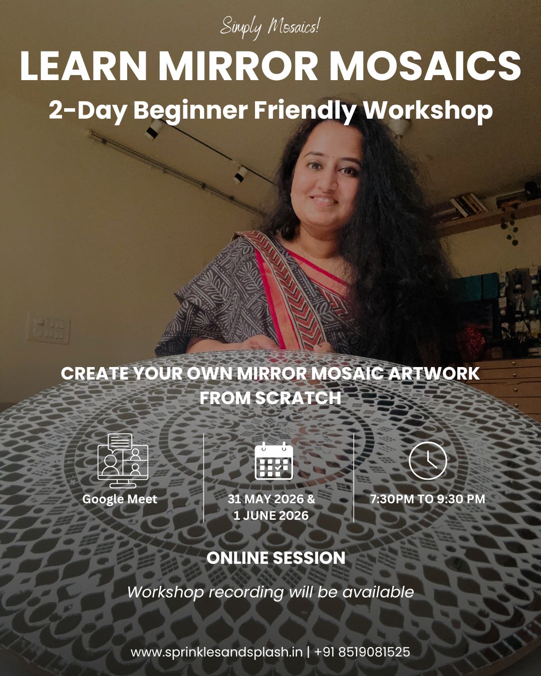 7 Mirror Mosaic ONLINE Workshop: May 2026