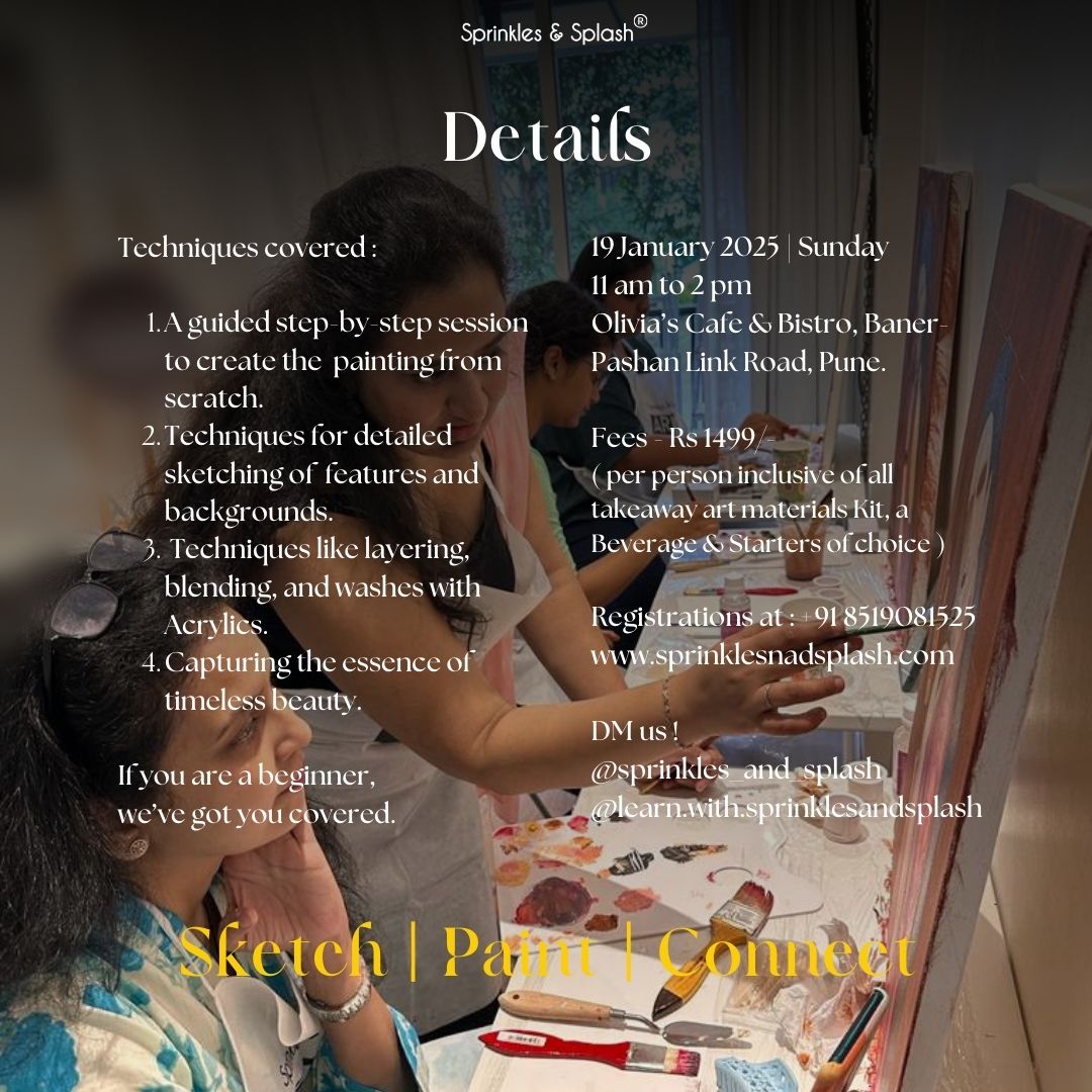 Raja Ravi Varma Painting Workshop : 26 January 2025 | Pune